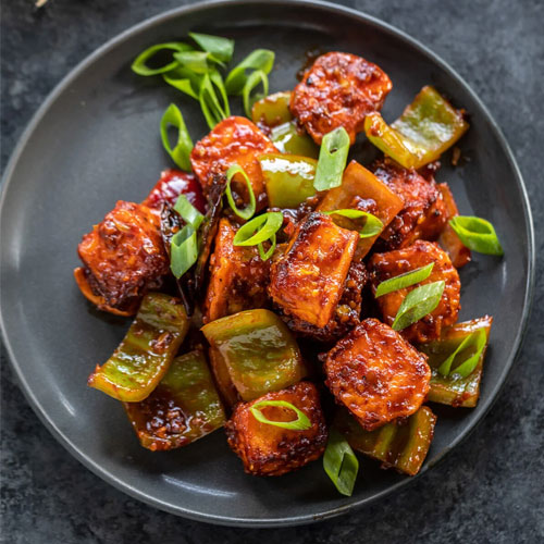 Paneer Schezwan Cubes